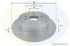 Brzdový kotúč COMLINE ADC01121