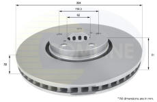 Brzdový kotúč COMLINE ADC01124V