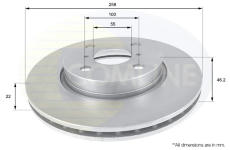 Brzdový kotúč COMLINE ADC01133V