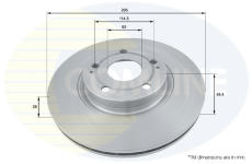 Brzdový kotúč COMLINE ADC01134V