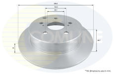 Brzdový kotúč COMLINE ADC01135