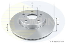 Brzdový kotúč COMLINE ADC01140V