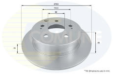 Brzdový kotúč COMLINE ADC01168