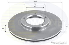 Brzdový kotúč COMLINE ADC0142V