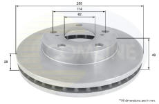 Brzdový kotúč COMLINE ADC0144V