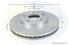 Brzdový kotúč COMLINE ADC0145V