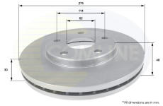 Brzdový kotúč COMLINE ADC0150V