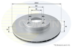 Brzdový kotúč COMLINE ADC0151V