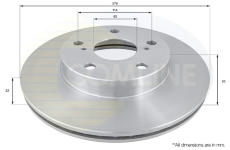 Brzdový kotúč COMLINE ADC0170V