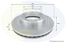Brzdový kotúč COMLINE ADC0182V