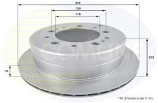 Brzdový kotúč COMLINE ADC0183V
