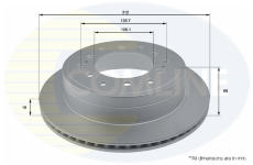 Brzdový kotúč COMLINE ADC0185V