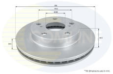 Brzdový kotúč COMLINE ADC0190V