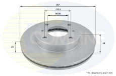 Brzdový kotúč COMLINE ADC0219V