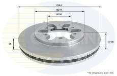 Brzdový kotúč COMLINE ADC0220V