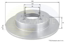Brzdový kotúč COMLINE ADC0235