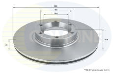 Brzdový kotúč COMLINE ADC0263V