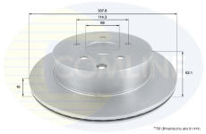 Brzdový kotúč COMLINE ADC0271V