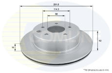 Brzdový kotúč COMLINE ADC0272V