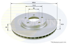 Brzdový kotúč COMLINE ADC0274V