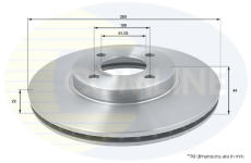 Brzdový kotúč COMLINE ADC0281V