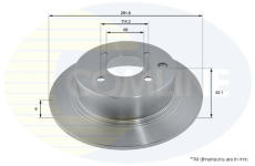 Brzdový kotúč COMLINE ADC0283