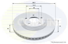 Brzdový kotúč COMLINE ADC0293V