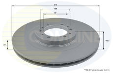 Brzdový kotúč COMLINE ADC0346V