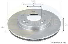 Brzdový kotúč COMLINE ADC0366V