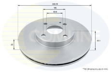 Brzdový kotúč COMLINE ADC0413V
