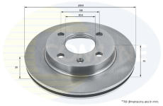 Brzdový kotúč COMLINE ADC0440V
