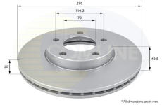 Brzdový kotúč COMLINE ADC0446V