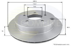 Brzdový kotúč COMLINE ADC0453V