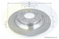 Brzdový kotúč COMLINE ADC0455