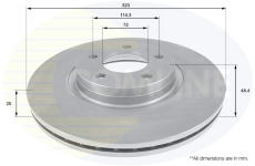 Brzdový kotúč COMLINE ADC0470V