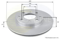 Brzdový kotúč COMLINE ADC0505V