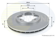 Brzdový kotúč COMLINE ADC0515V