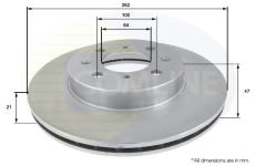 Brzdový kotúč COMLINE ADC0524V