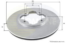 Brzdový kotúč COMLINE ADC0528V