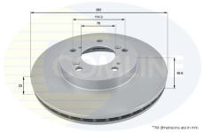 Brzdový kotúč COMLINE ADC0531V