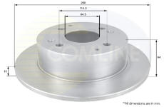 Brzdový kotúč COMLINE ADC0536