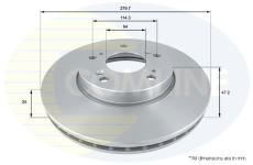 Brzdový kotúč COMLINE ADC0550V