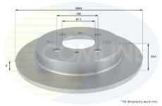 Brzdový kotúč COMLINE ADC0573