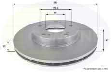 Brzdový kotúč COMLINE ADC0574V