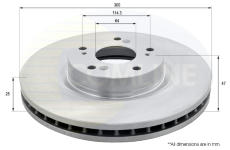 Brzdový kotúč COMLINE ADC0575V