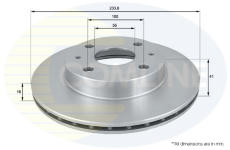 Brzdový kotúč COMLINE ADC0612V