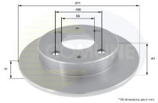 Brzdový kotúč COMLINE ADC0615