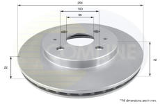 Brzdový kotúč COMLINE ADC0618V