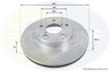 Brzdový kotúč COMLINE ADC0802V