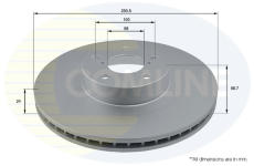 Brzdový kotúč COMLINE ADC0814V